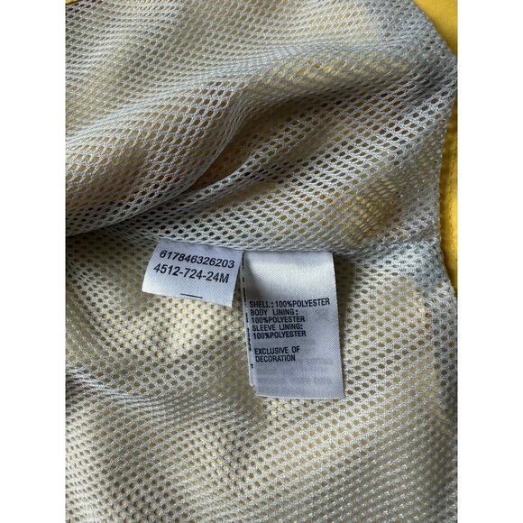 Nike Colorblock Long Sleeve Full Zip Hooded Windbreaker Jacket Yellow Boys 24Mos - Picture 7 of 8